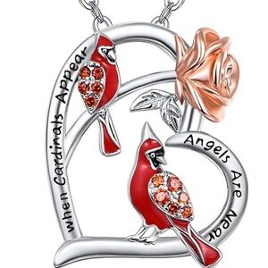 18k Angel Cardinal Diamond Necklace